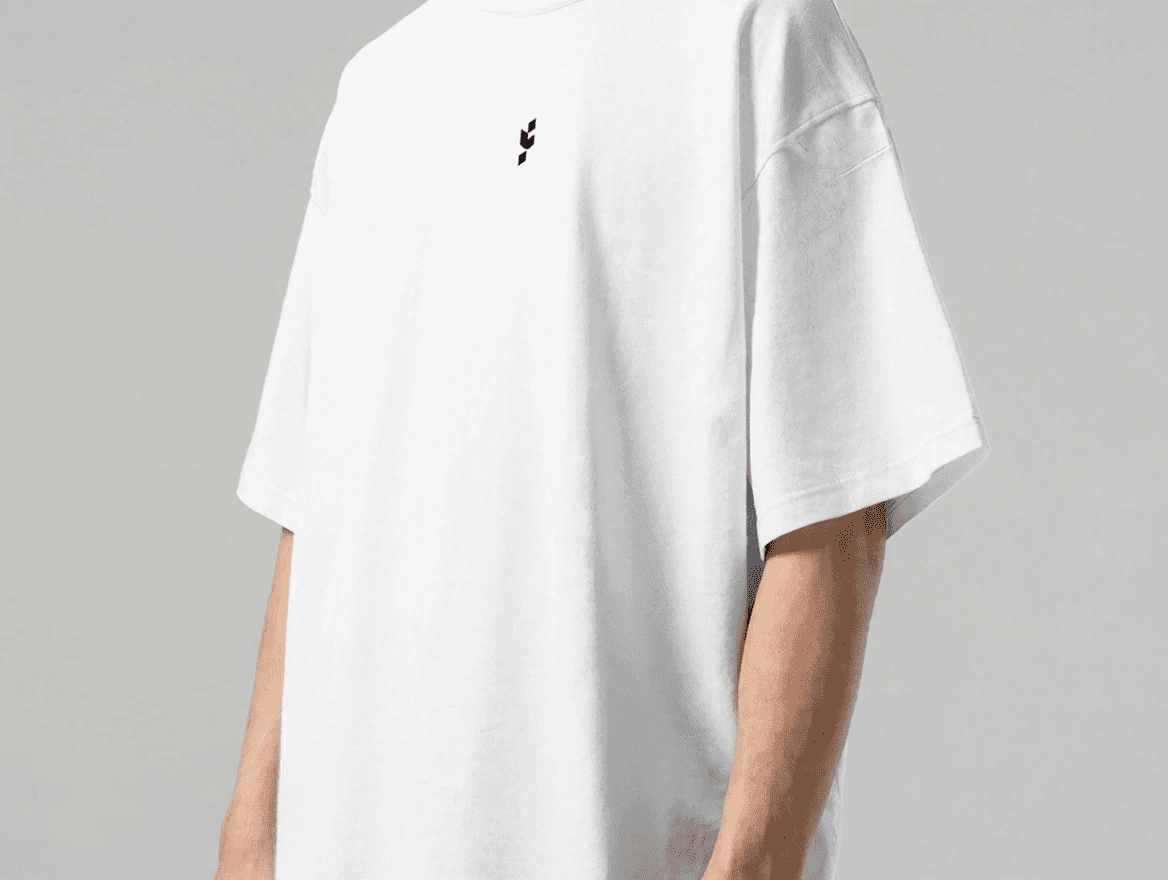 Fitality white logo tee
